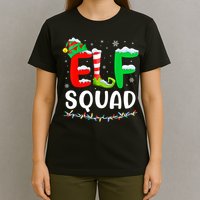 Elf Squad Christmas Festive Holiday T-Shirt
