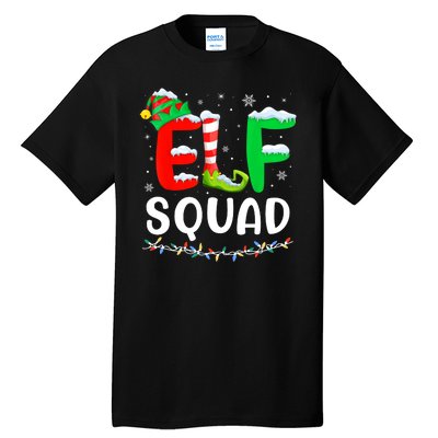 Elf Squad Christmas Festive Holiday Tall T-Shirt