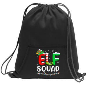 Elf Squad Christmas Festive Holiday Sweatshirt Cinch Pack Bag