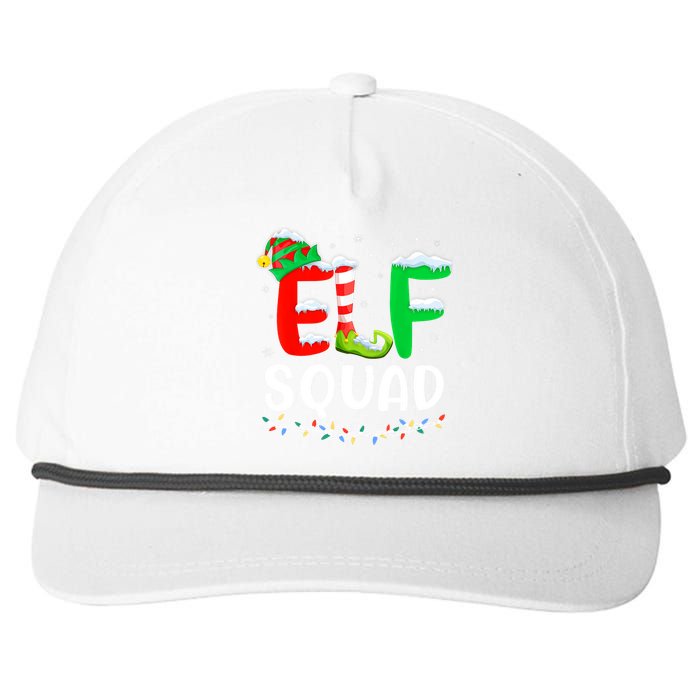 Elf Squad Christmas Festive Holiday Snapback Five-Panel Rope Hat