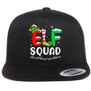 Elf Squad Christmas Festive Holiday Flat Bill Trucker Hat