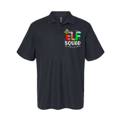 Elf Squad Christmas Festive Holiday Softstyle Adult Sport Polo