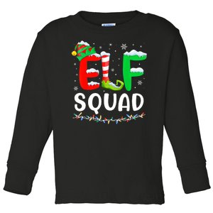 Elf Squad Christmas Festive Holiday Toddler Long Sleeve Shirt