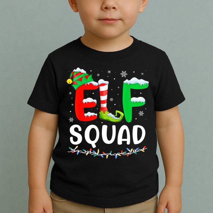 Elf Squad Christmas Festive Holiday Toddler T-Shirt