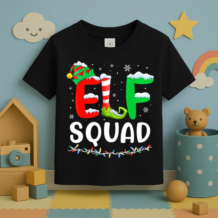 Elf Squad Christmas Festive Holiday Toddler T-Shirt
