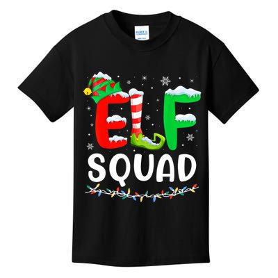 Elf Squad Christmas Festive Holiday Kids T-Shirt