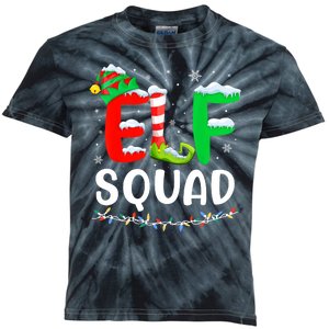 Elf Squad Christmas Festive Holiday Kids Tie-Dye T-Shirt