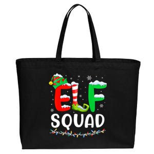 Elf Squad Christmas Festive Holiday Cotton Canvas Jumbo Tote