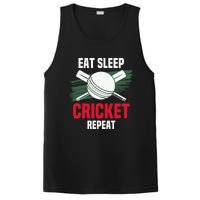 Eat Sleep Cricket Repeat Field Sports Cricketer Player PosiCharge Competitor Tank