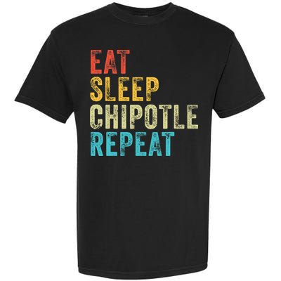 Eat Sleep Chipotle Repeat Funny Chipotle Vintage Distressed Garment-Dyed Heavyweight T-Shirt