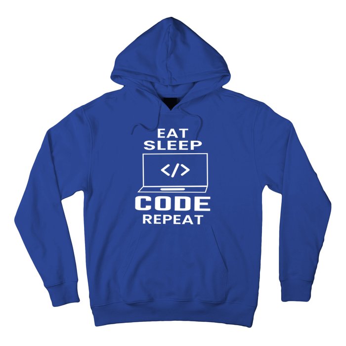 Eat Sleep Code Repeat Programmer Software Developer Coder Meaningful Gift Hoodie