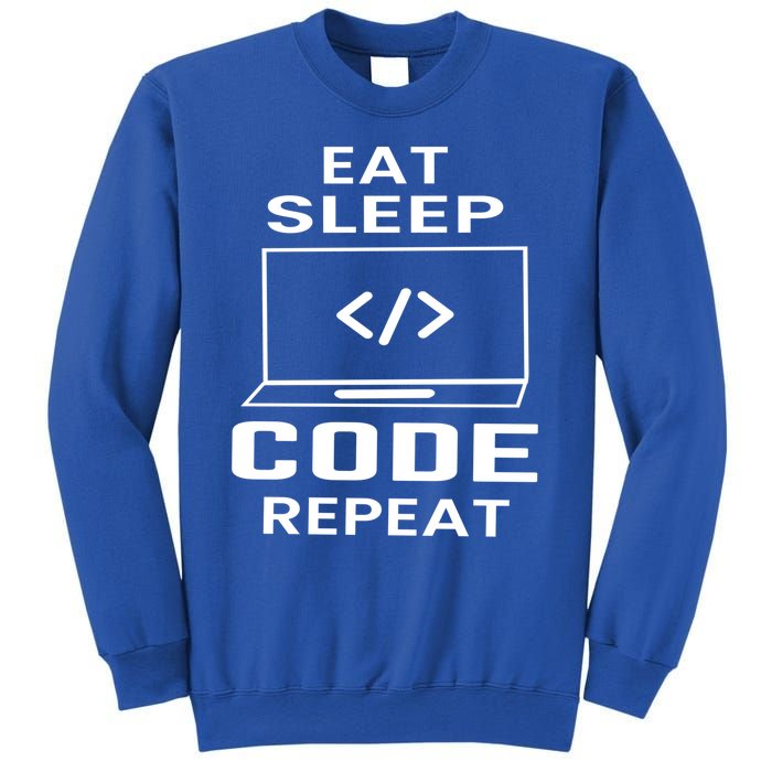 Eat Sleep Code Repeat Programmer Software Developer Coder Meaningful Gift Sweatshirt