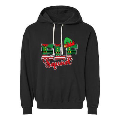 Elf Squad Christmas Garment-Dyed Fleece Hoodie