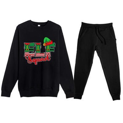 Elf Squad Christmas Premium Crewneck Sweatsuit Set