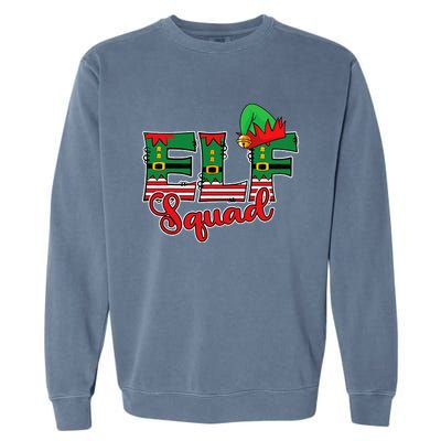 Elf Squad Christmas Garment-Dyed Sweatshirt