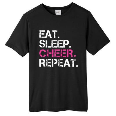 Eat Sleep Cheer Repeat Cheerleading Cheerleader Gifts Tall Fusion ChromaSoft Performance T-Shirt