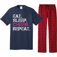 Eat Sleep Cheer Repeat Cheerleading Cheerleader Gifts Pajama Set