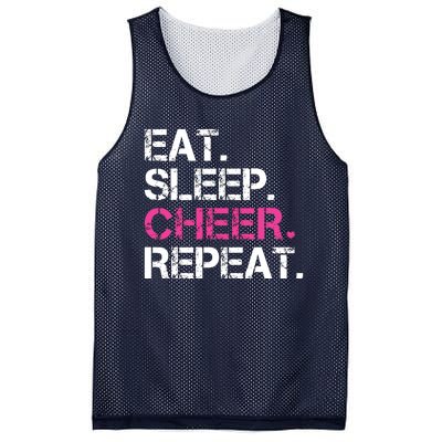 Eat Sleep Cheer Repeat Cheerleading Cheerleader Gifts Mesh Reversible Basketball Jersey Tank