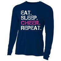 Eat Sleep Cheer Repeat Cheerleading Cheerleader Gifts Cooling Performance Long Sleeve Crew