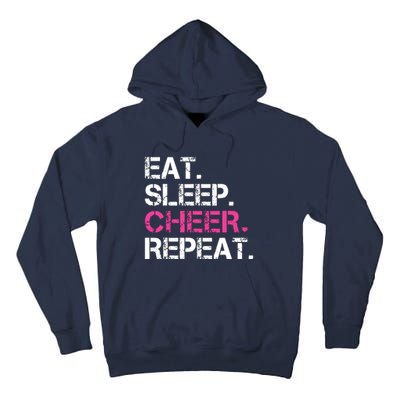 Eat Sleep Cheer Repeat Cheerleading Cheerleader Gifts Tall Hoodie