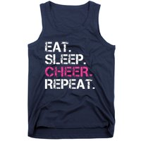 Eat Sleep Cheer Repeat Cheerleading Cheerleader Gifts Tank Top