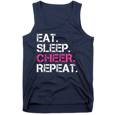 Eat Sleep Cheer Repeat Cheerleading Cheerleader Gifts Tank Top