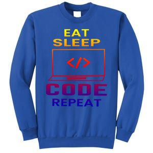 Eat Sleep Code Repeat Programmer Software Developer Coder Great Gift Sweatshirt