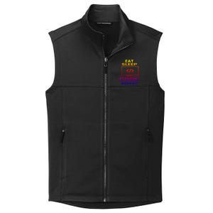 Eat Sleep Code Repeat Programmer Software Developer Coder Great Gift Collective Smooth Fleece Vest