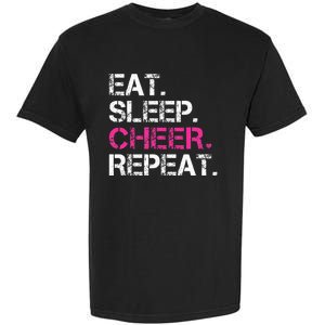 Eat Sleep Cheer Repeat Cheerleading Cheerleader Gifts Garment-Dyed Heavyweight T-Shirt