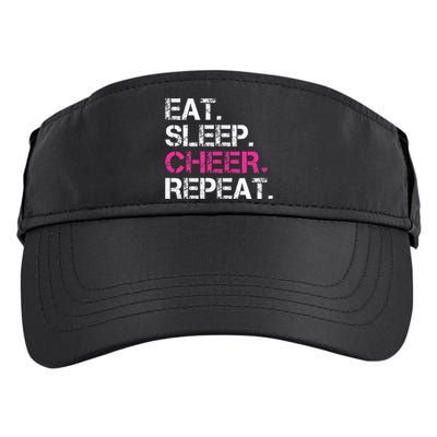 Eat Sleep Cheer Repeat Cheerleading Cheerleader Gifts Adult Drive Performance Visor