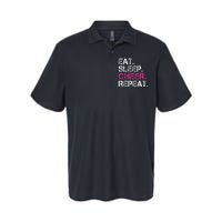 Eat Sleep Cheer Repeat Cheerleading Cheerleader Gifts Softstyle Adult Sport Polo