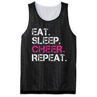 Eat Sleep Cheer Repeat Cheerleading Cheerleader Gifts Mesh Reversible Basketball Jersey Tank