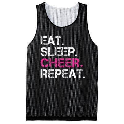 Eat Sleep Cheer Repeat Cheerleading Cheerleader Gifts Mesh Reversible Basketball Jersey Tank