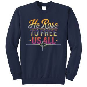 Easter Sunday Christian Believer Religious Jesus Christ Tall Sweatshirt