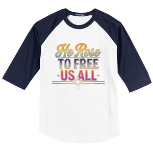 Easter Sunday Christian Believer Religious Jesus Christ Baseball Sleeve Shirt