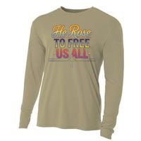 Easter Sunday Christian Believer Religious Jesus Christ Cooling Performance Long Sleeve Crew