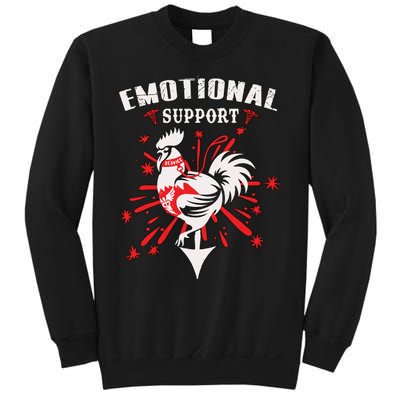 Emotional Support Chicken Emotional Support Cock Sweatshirt