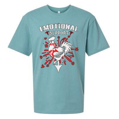 Emotional Support Chicken Emotional Support Cock Sueded Cloud Jersey T-Shirt