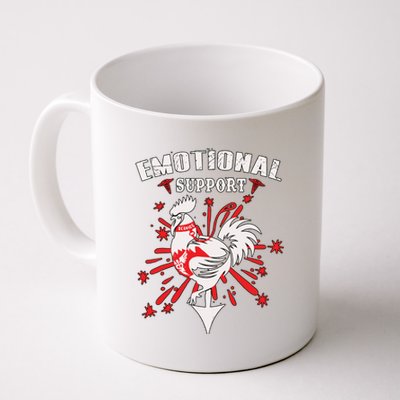 Emotional Support Chicken Emotional Support Cock Coffee Mug