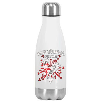 Emotional Support Chicken Emotional Support Cock Stainless Steel Insulated Water Bottle