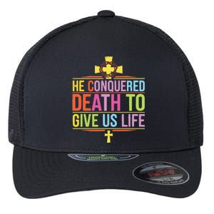 Easter Sunday Christian Believer Religious Jesus Christ Flexfit Unipanel Trucker Cap