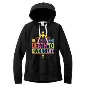 Easter Sunday Christian Believer Religious Jesus Christ Women's Fleece Hoodie