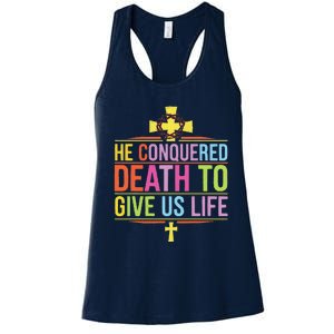 Easter Sunday Christian Believer Religious Jesus Christ Women's Racerback Tank