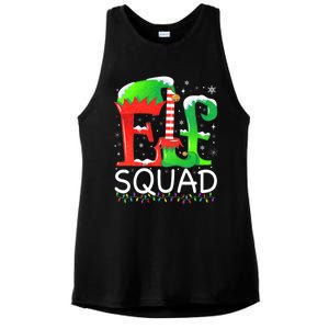 Elf Squad Christmas Family Matching Pajamas Elf Ladies PosiCharge Tri-Blend Wicking Tank