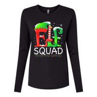 Elf Squad Christmas Family Matching Pajamas Elf Womens Cotton Relaxed Long Sleeve T-Shirt