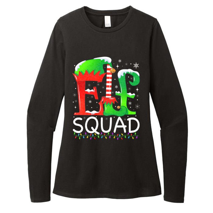 Elf Squad Christmas Family Matching Pajamas Elf Womens CVC Long Sleeve Shirt