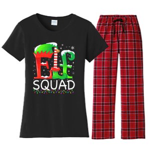 Elf Squad Christmas Family Matching Pajamas Elf Women's Flannel Pajama Set