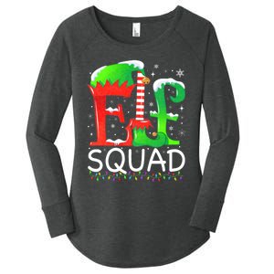 Elf Squad Christmas Family Matching Pajamas Elf Women's Perfect Tri Tunic Long Sleeve Shirt