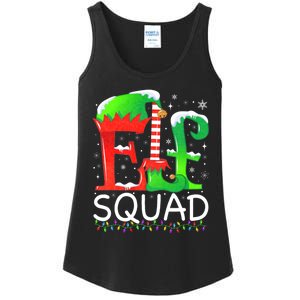 Elf Squad Christmas Family Matching Pajamas Elf Ladies Essential Tank