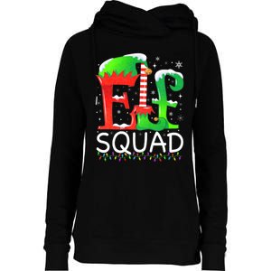 Elf Squad Christmas Family Matching Pajamas Elf Womens Funnel Neck Pullover Hood